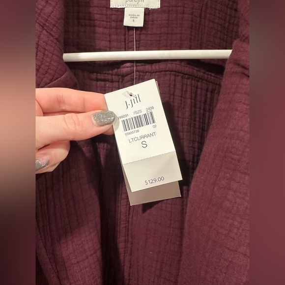 NWT J.Jill Relaxed Gauze Blazer Size Small - Picture 5 of 9